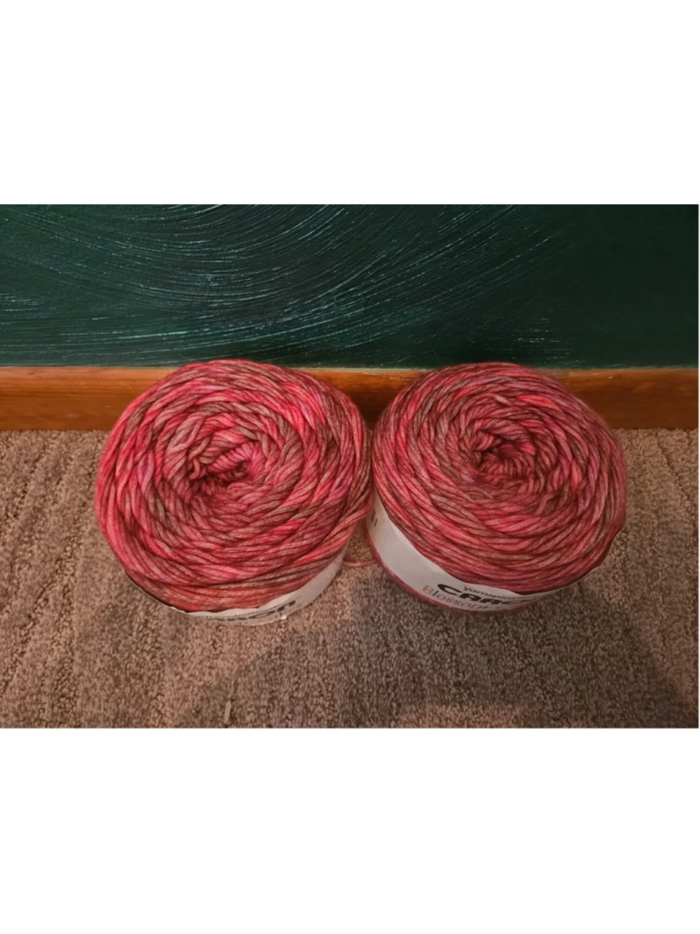 Two Caron Blossom Cakes Yarn- Rose